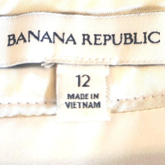 Banana Republic Navy and White Striped Nautical Mini Skirt - Picture 3 of 3